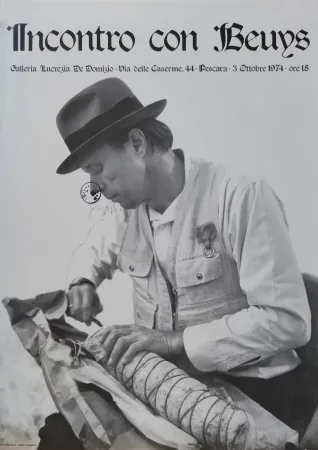胶版印刷 Beuys - „Incontro con Beuys“, 1974.