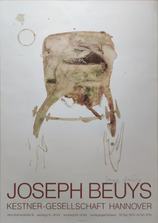 丝网印刷 Beuys -  Kestner-Gesellschaft Hannover, 1976. 