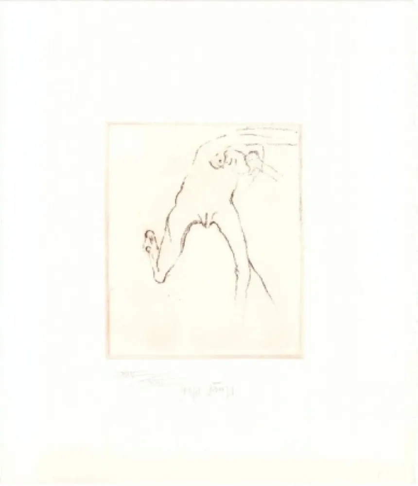 蚀刻飞尘法 Beuys - Schwurhand: Frau rennt weg mit Gehirn 