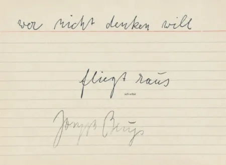 复数作品 Beuys - Sich selbst (wer nicht denken will fliegt raus)