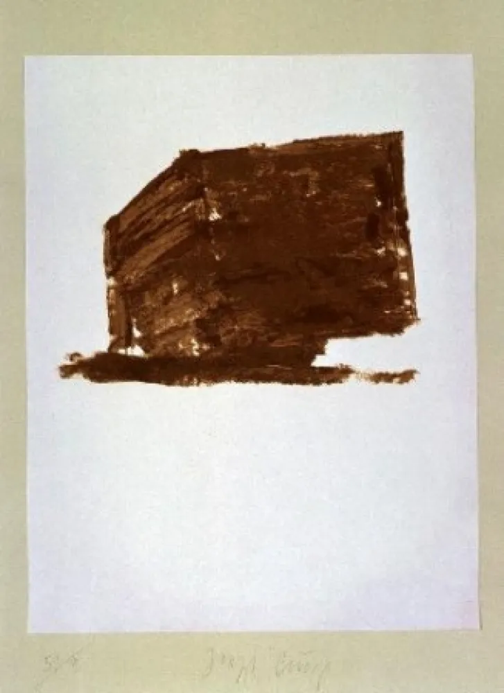 石版画 Beuys - Wandernde Kiste Nr.1