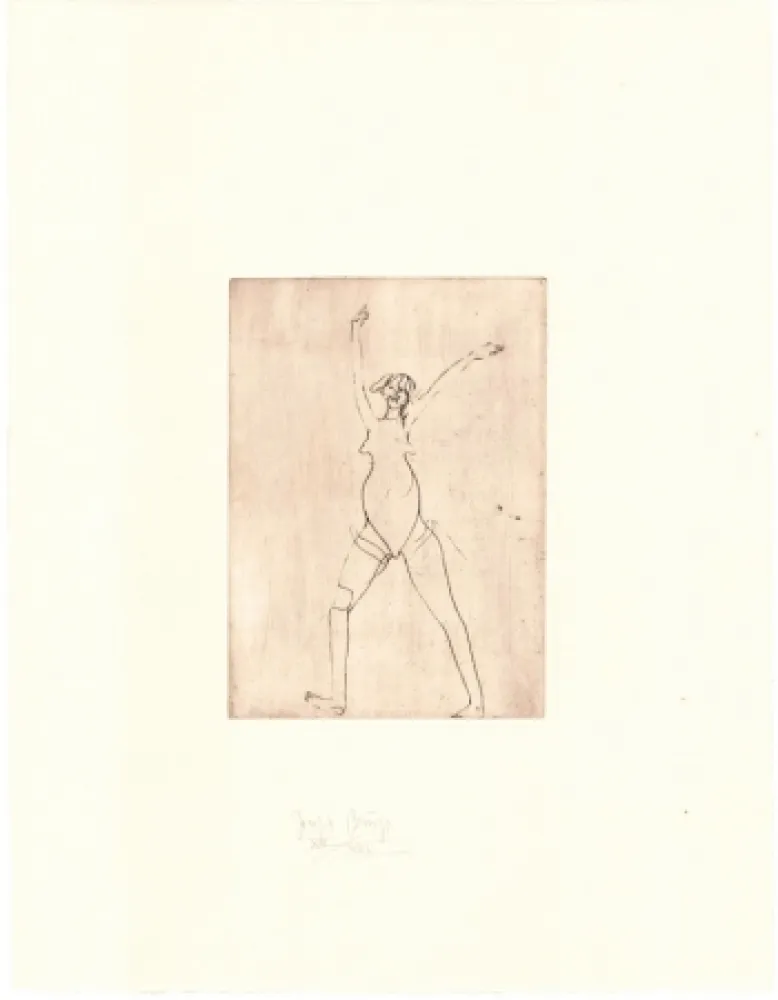 版画 Beuys - Zirkulationszeit: Mädchen 