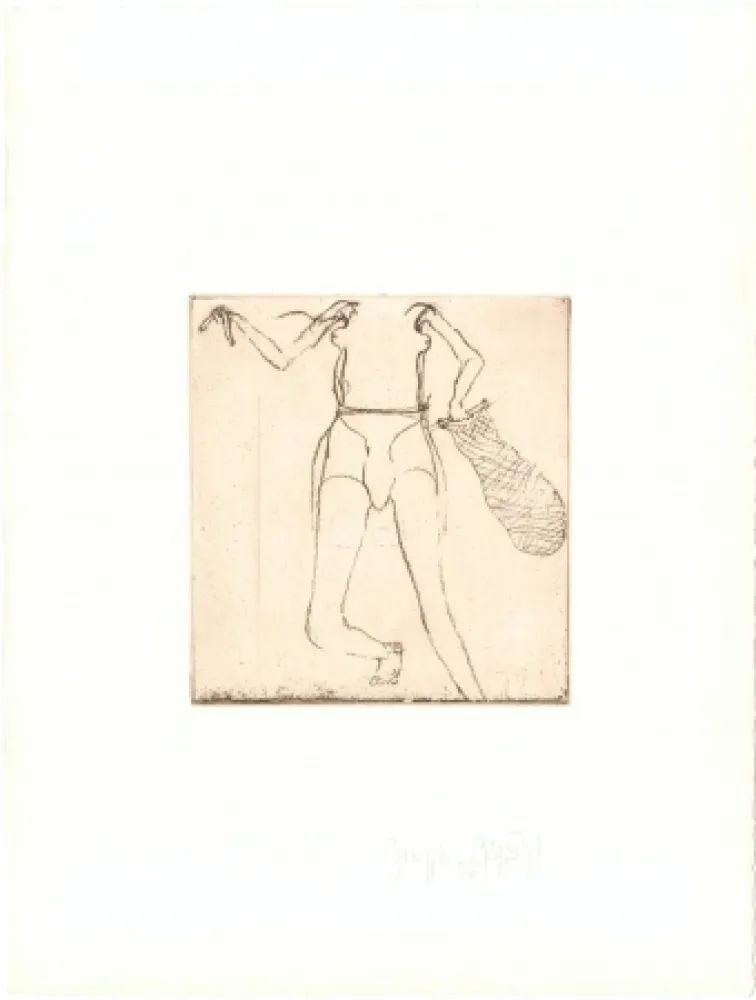版画 Beuys - Zirkulationszeit: Taucherin 