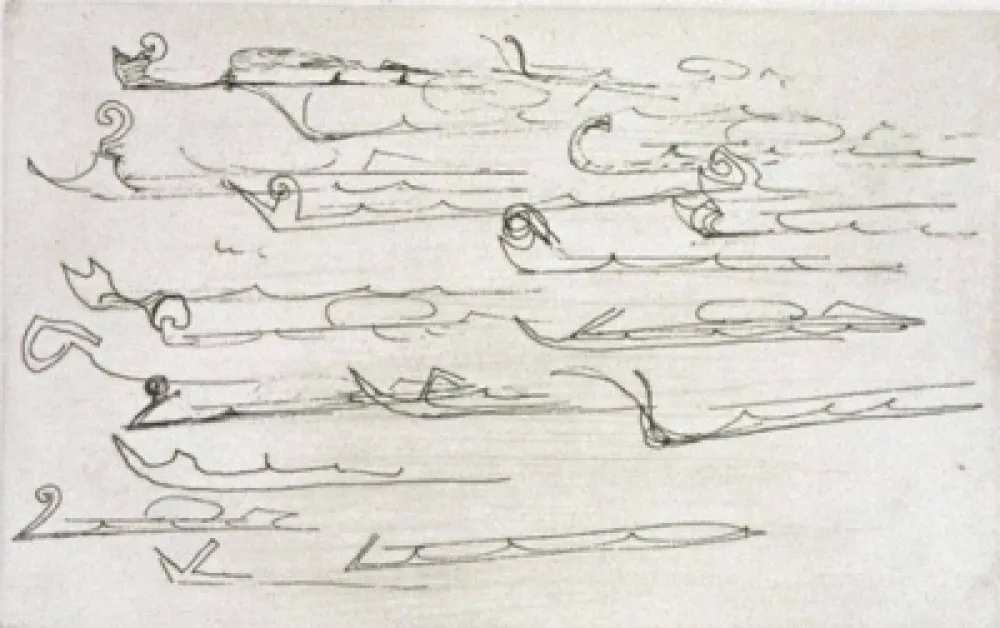 干刻版画 Beuys - Zirkulationszeit: Urschlitten II  