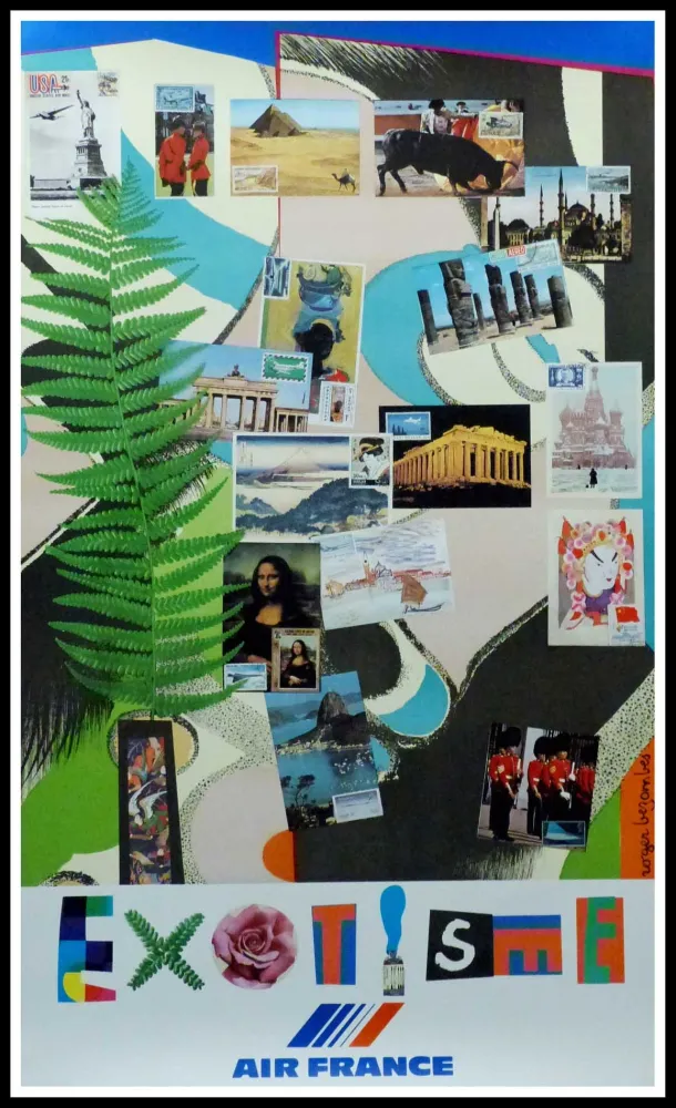 胶版印刷 Bezombes - AIR FRANCE EXOTISME