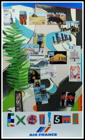 胶版印刷 Bezombes - AIR FRANCE EXOTISME