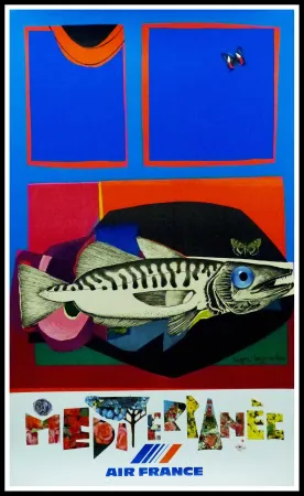 海报 Bezombes - AIR FRANCE MEDITERRANEE
