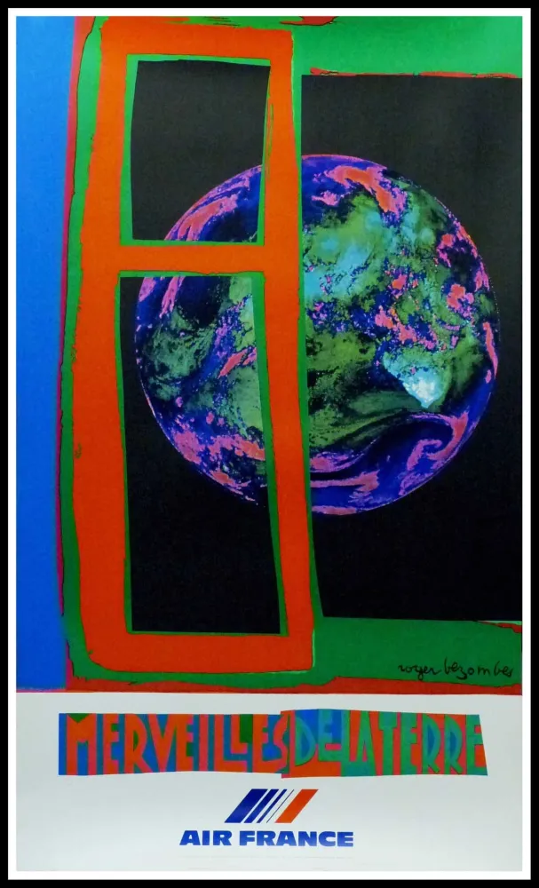 胶版印刷 Bezombes - AIR FRANCE MERVEILLES DU MONDE