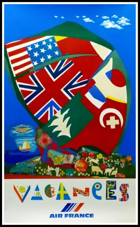 海报 Bezombes - AIR FRANCE VACANCES