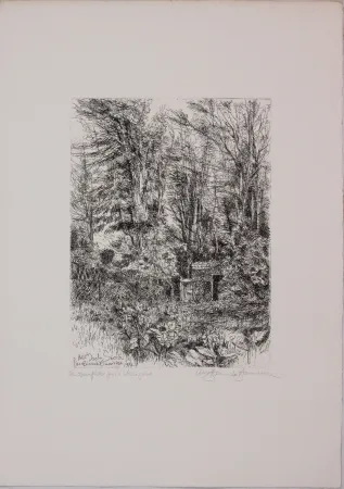 蚀刻版画 Bianchi Barriviera - All'isola sacra