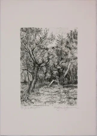 蚀刻版画 Bianchi Barriviera - Untitled