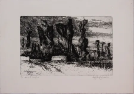 蚀刻版画 Bianchi Barriviera - Untitled