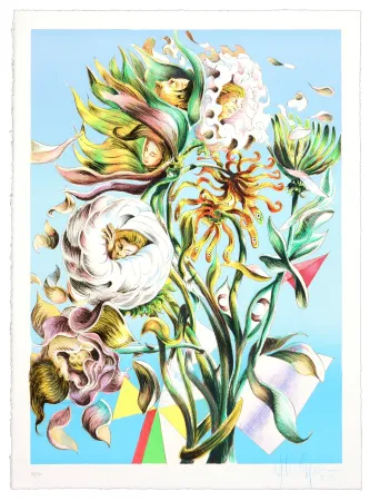 石版画 Bigum - Enhver Sin Stilhed