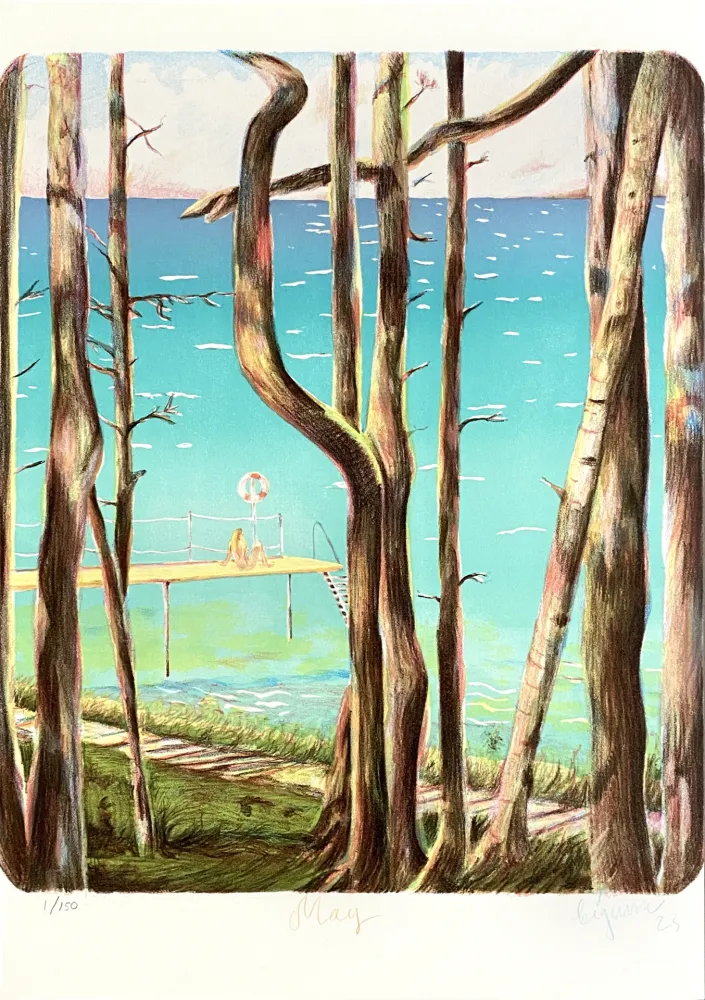 石版画 Bigum - May