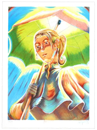 石版画 Bigum - Miranda