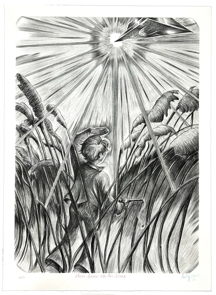 石版画 Bigum - New times all the times 