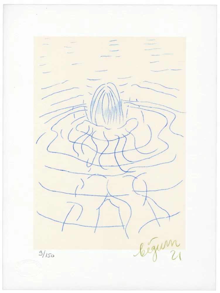 石版画 Bigum - Sans Titre