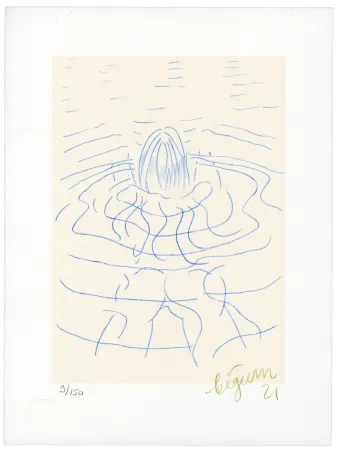 石版画 Bigum - Sans Titre