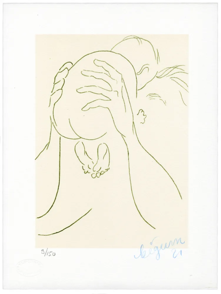 石版画 Bigum - Sans titre