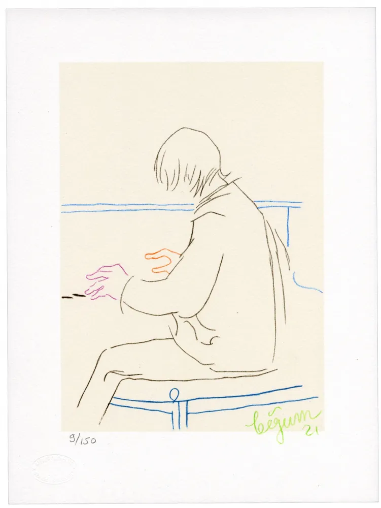 石版画 Bigum - Sans titre