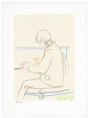 石版画 Bigum - Sans titre