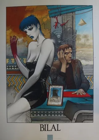 石版画 Bilal - Sans titre