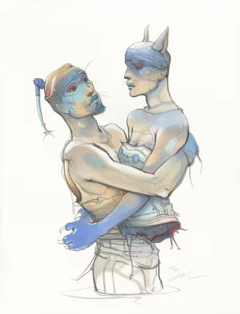 石版画 Bilal - Transhumans 3