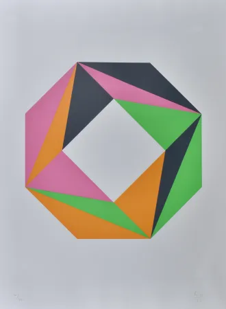 丝网印刷 Bill - Composition, 1993 - Hand-signed