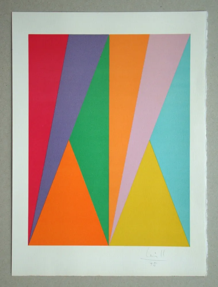 石版画 Bill - Konkrete Komposition