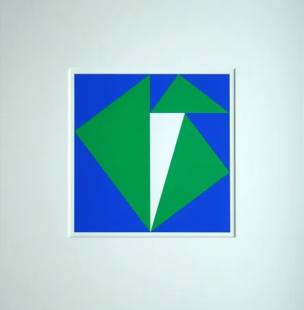 丝网印刷 Bill - Neun pythagoräische Dreiecke abweichendes Dreieck umschliessend