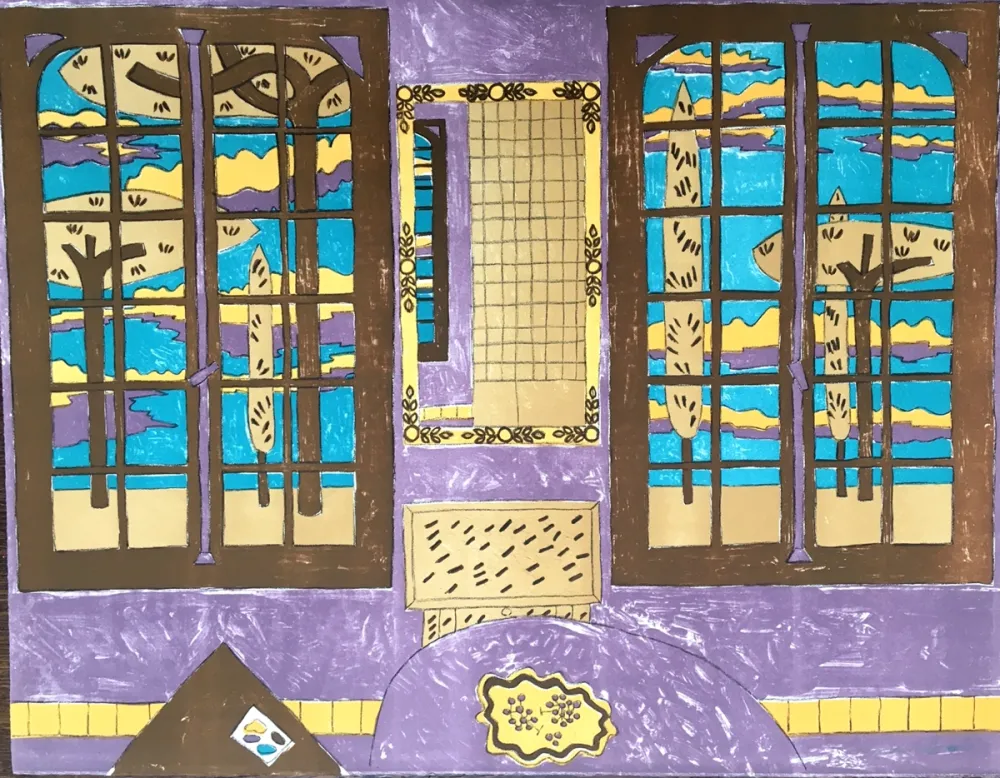 石版画 Bioulès - Automne