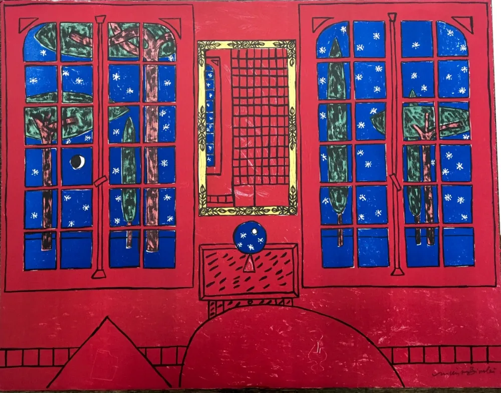 石版画 Bioulès - Hiver