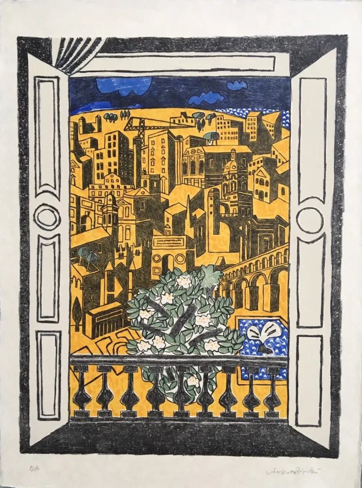 石版画 Bioulès - Millénaire de Montpellier