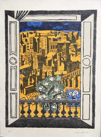 石版画 Bioulès - Millénaire de Montpellier