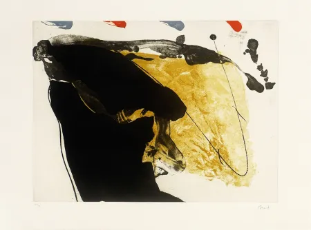 版画 Bird - Red top