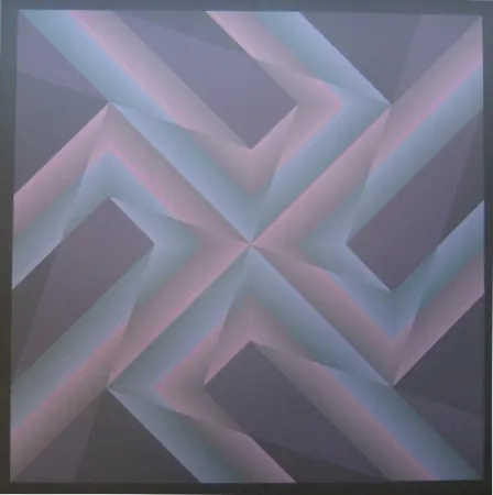 石版画 Bird - Tribute to Vasarely 14