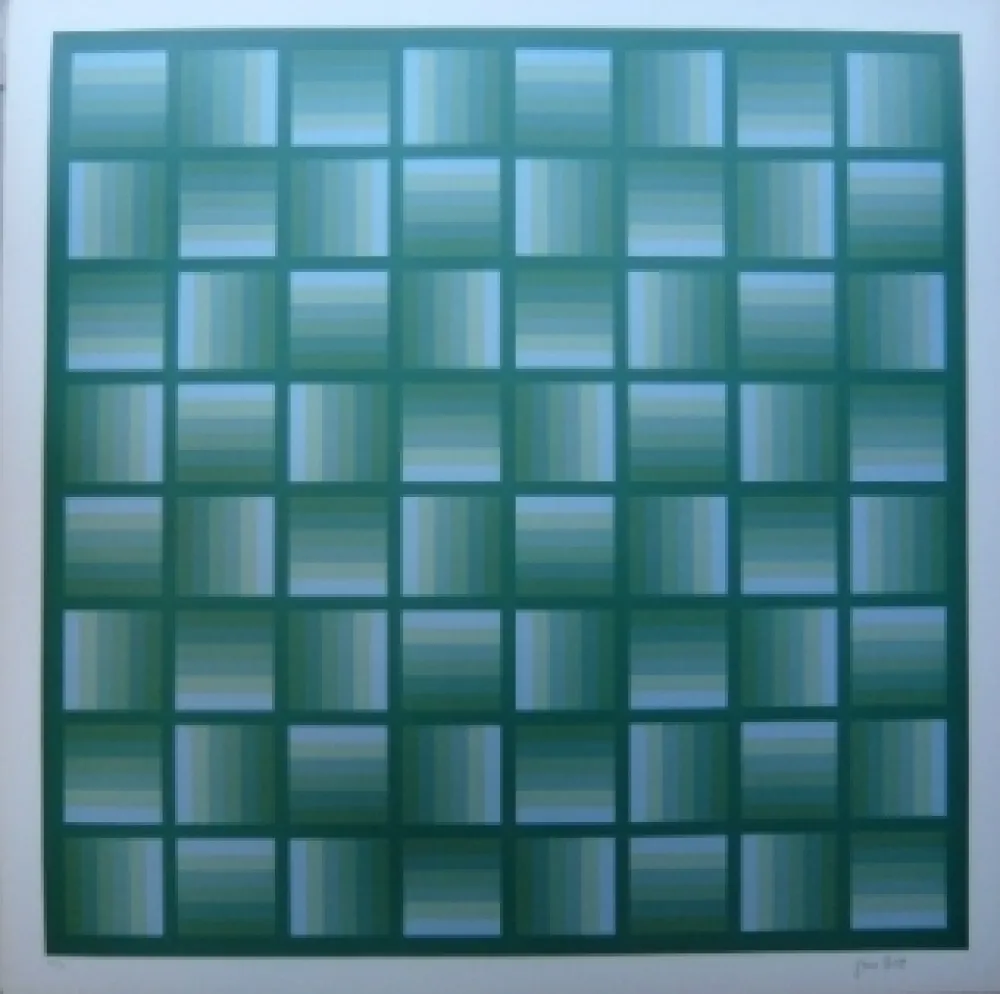 石版画 Bird - Tribute to vasarely 3