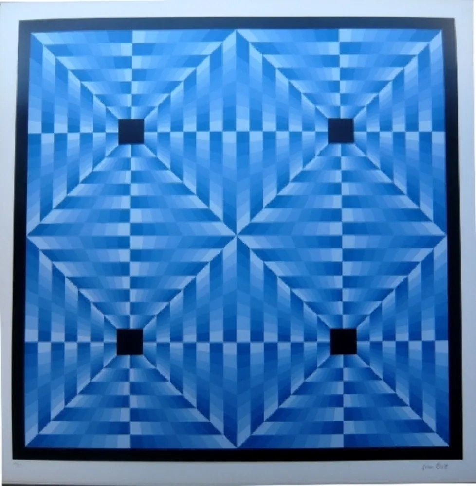 石版画 Bird - Tribute to Vasarely 6