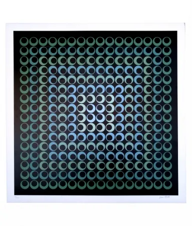 丝网印刷 Bird - Tribute to Vasarely