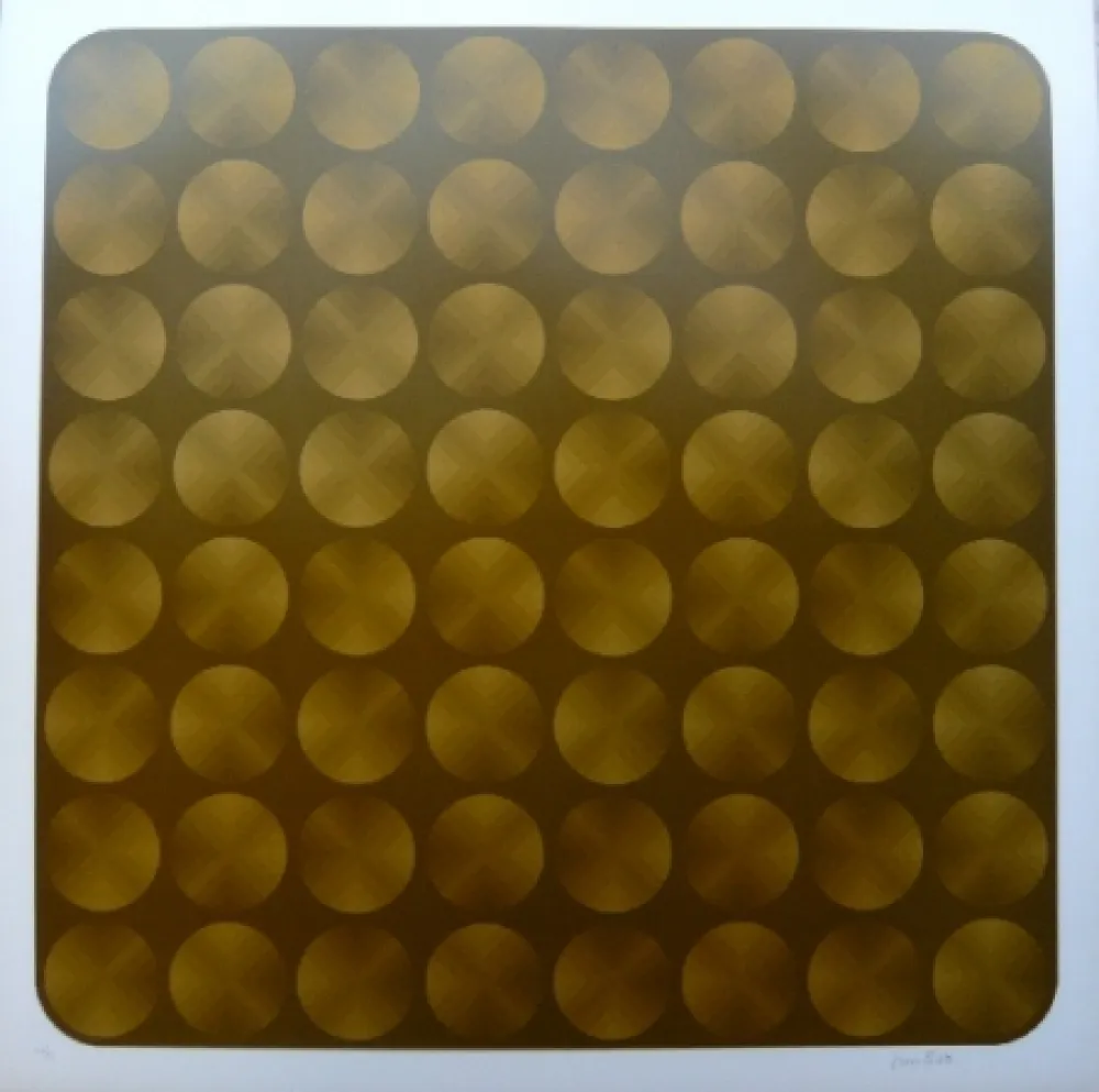 石版画 Bird - Tribute to Vasarely 7