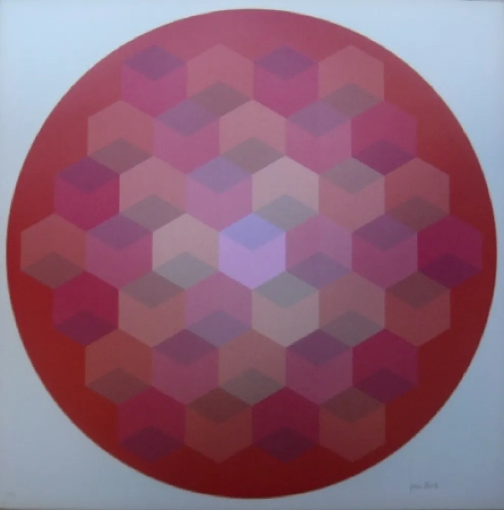 石版画 Bird - Tribute to Vasarely 8