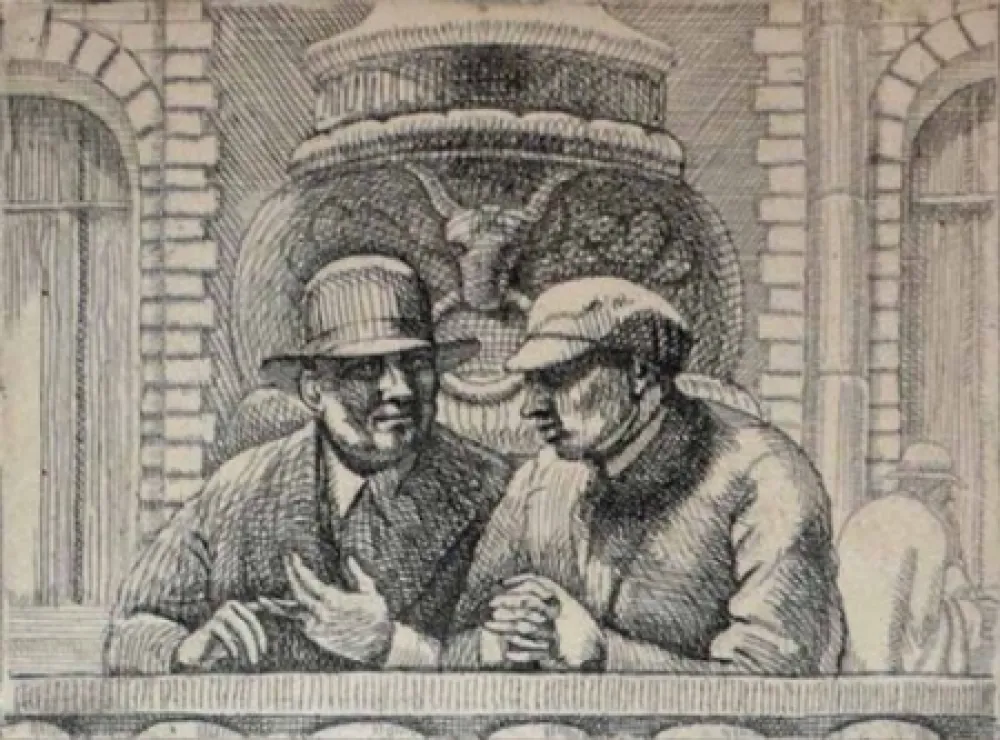 版画 Bishop - Isabel Bishop.  Eight Etchings, 1927-1934.