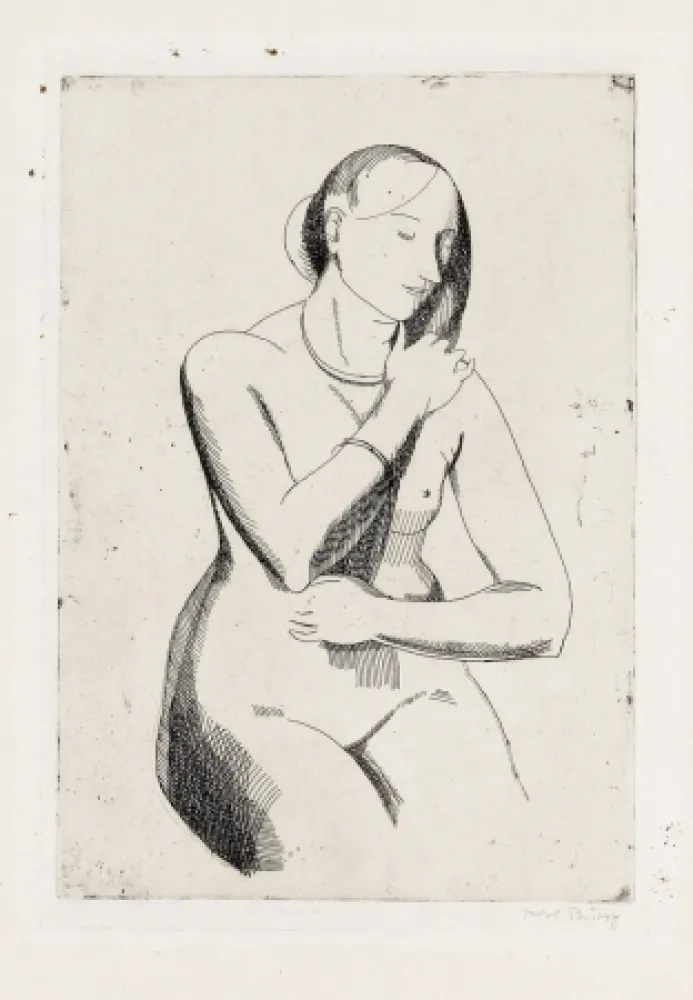 版画 Bishop - Nude (front view)