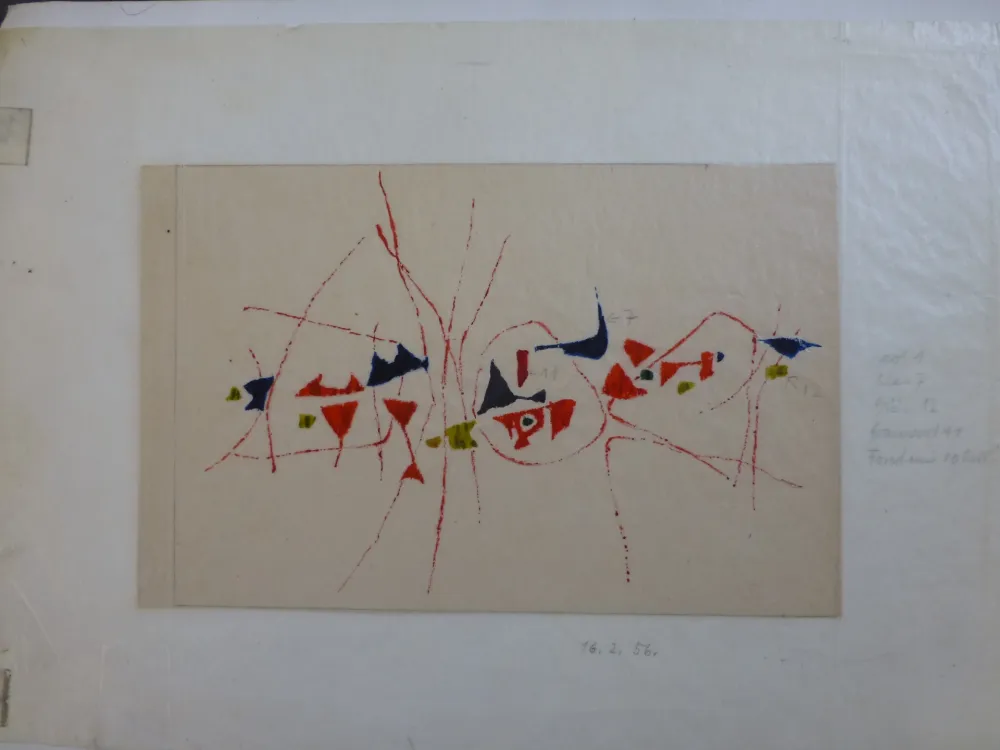 无技术 Bissier - Projet de tapis 