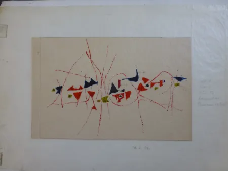 无技术 Bissier - Projet de tapis 