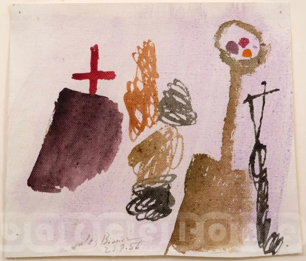 无技术 Bissier - Untitled 23.9.56