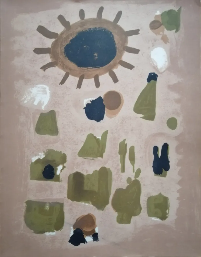 石版画 Bissiere - Abstraction