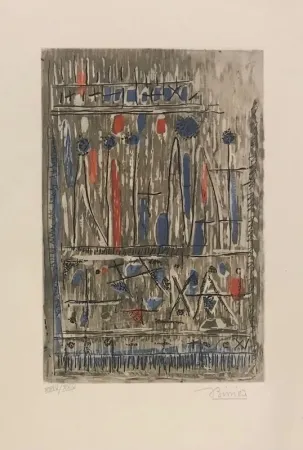 版画 Bissiere - Composition 