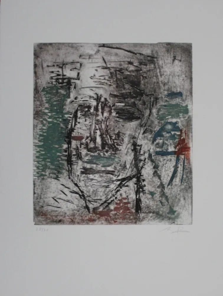 蚀刻飞尘法 Bissière - Grosse tête