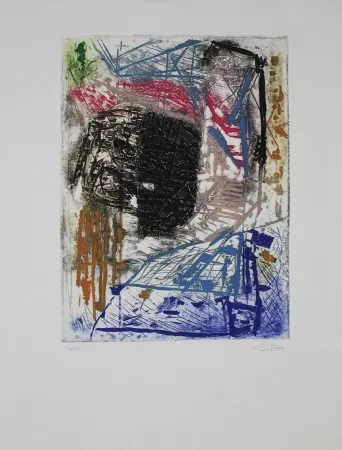 版画 Bissière - Le grillon / The Cricket